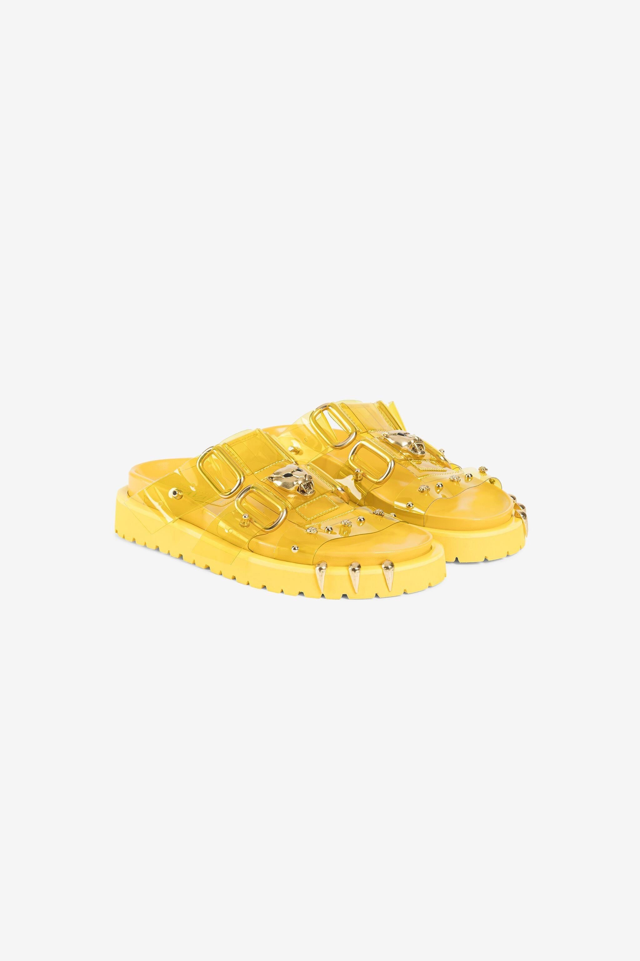 RC Panther Head PVC Sandals Yellow OWS008-PVC01