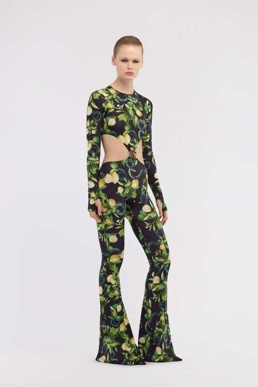 RC Jumpsuit with Lemon print Schwarz SKT13A-LNI89