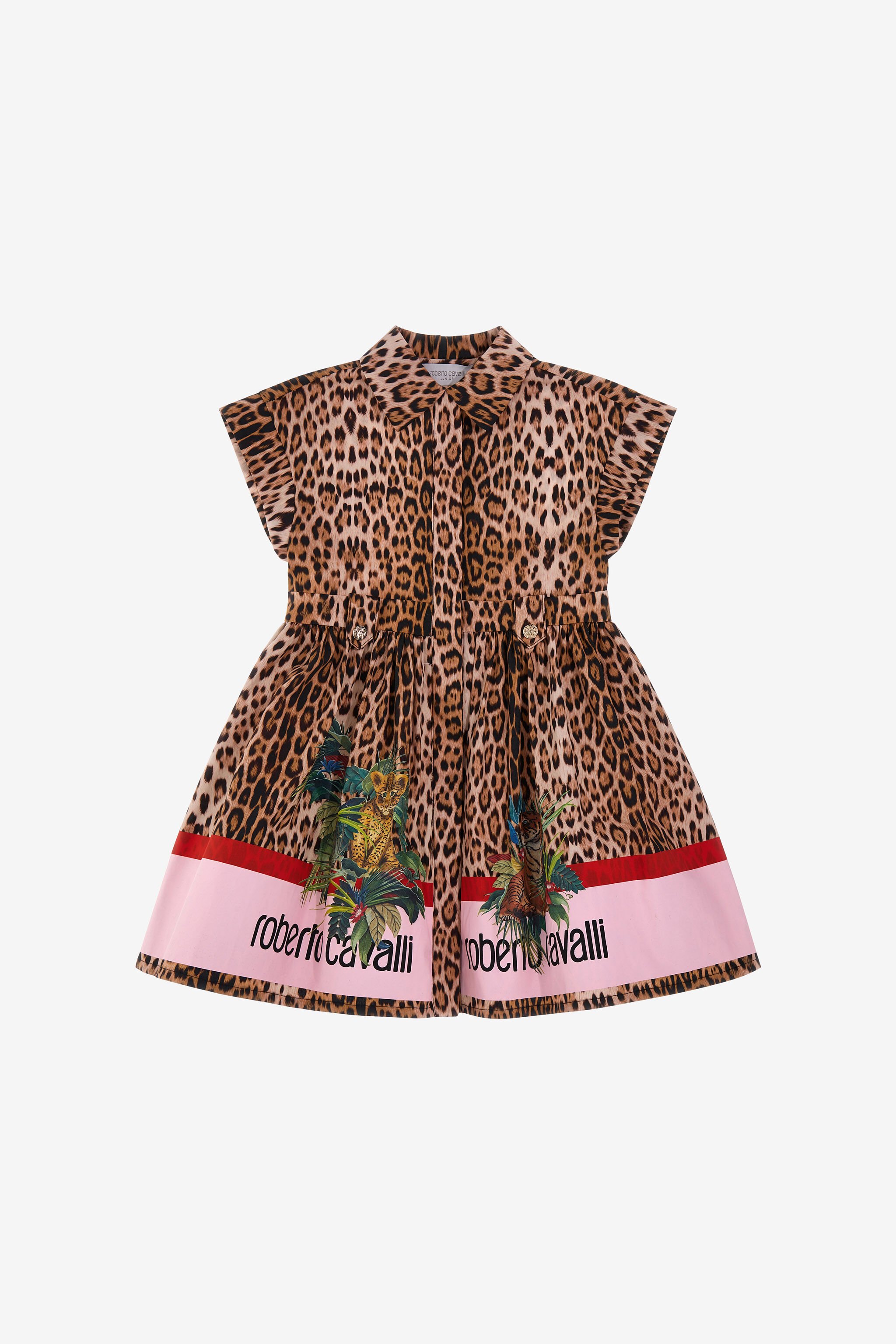 JU Jaguar Skin print dress Hellbraun SJT141-4FI97