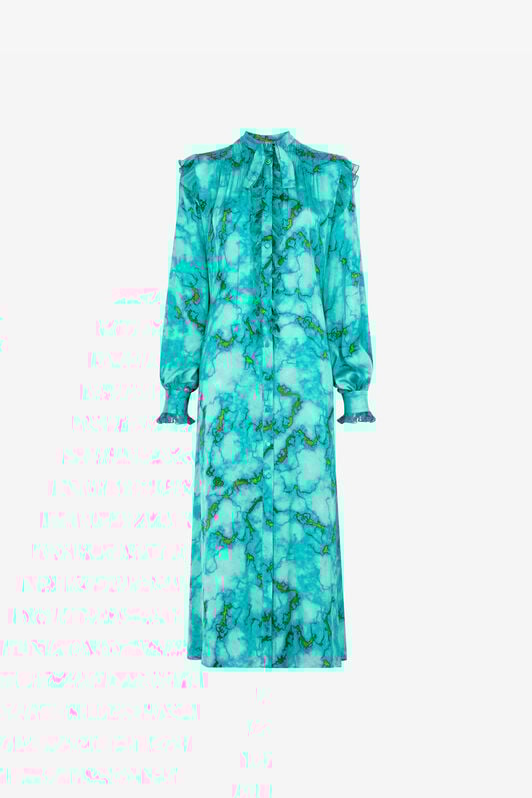 RC Marble-Print Shirt Dress RC Marble-Print Shirt Dress Light blue RKT106-SZH62