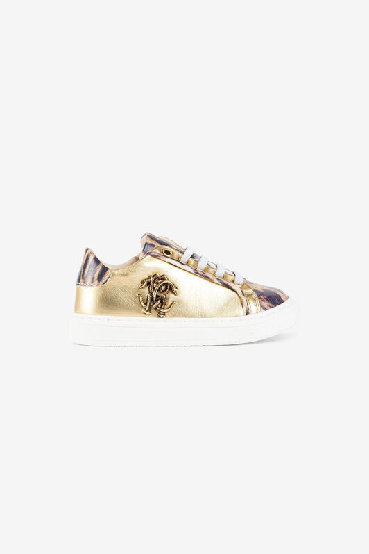 JU Mirror Snake Sneakers JU Mirror Snake Sneakers Gold PJS042-PM243