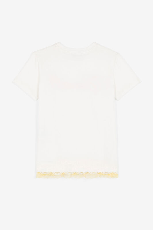 JU Lace-Trimmed T-Shirt JU Lace-Trimmed T-Shirt White OJT610-ISA2J