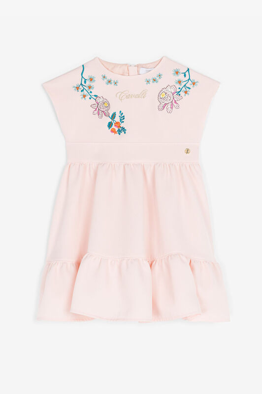JU Robe à broderie florale Rose RJT107-RJ005