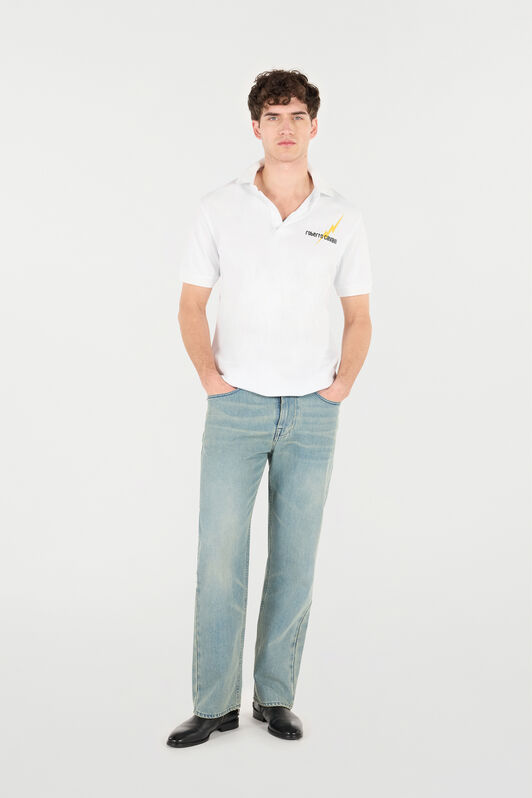 RC Poloshirt Mit Print Und Logo Weiß POT64D-KB001
