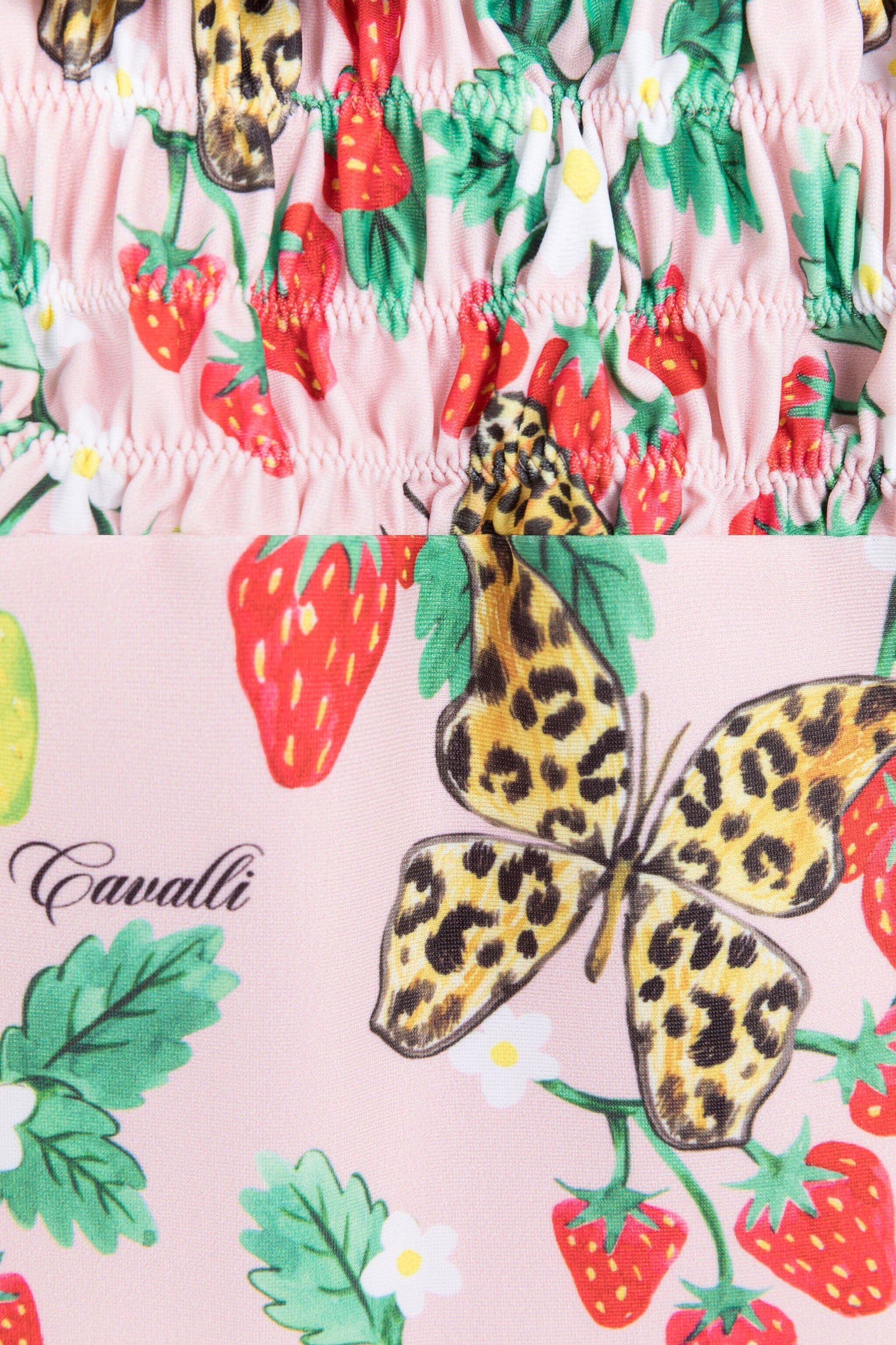 JU Traje de baño con estampados Strawberry y Butterfly Rosa QJW006-HVF64