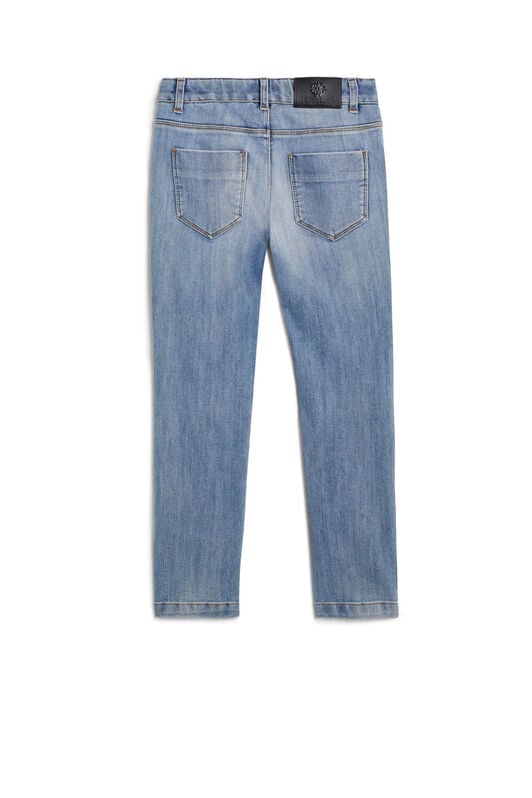 JU Washed blue crystal embellished jeans LIGHT BLUE IJJ210-DS029