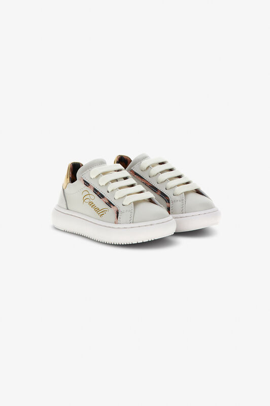 JU Sneaker Bianco/Oro RJS01K-PZJ04