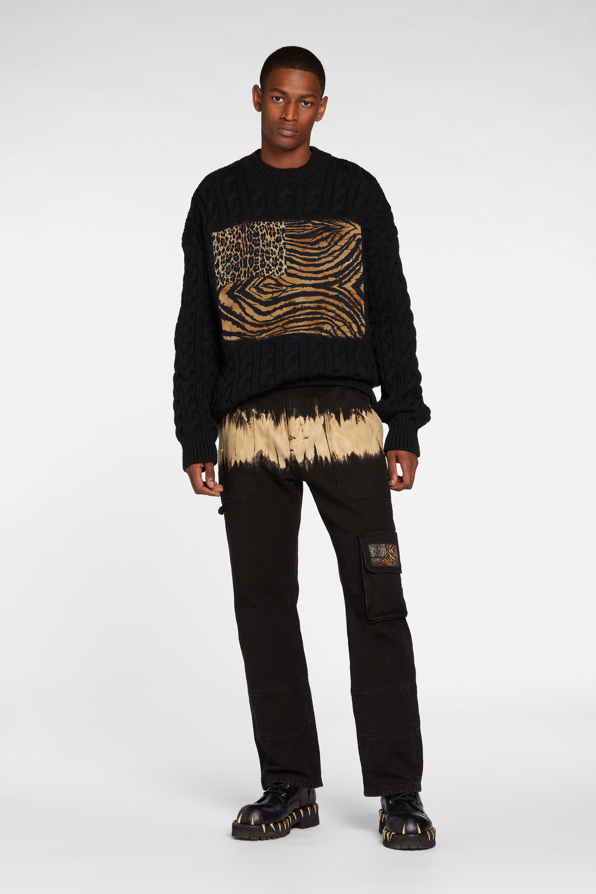 RC Trousers BLACK/PEANUT BUTTER NNJ233-KS003