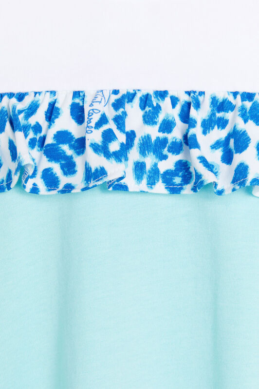 JU Robe à logo et imprimé Leopard JU Robe à logo et imprimé Leopard BLUE TEINT MJT152-JV025