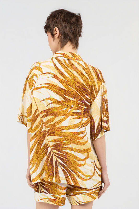 JC Golden Palm Print Shirt JC Golden Palm Print Shirt DAFFODIL WFT250-WF648