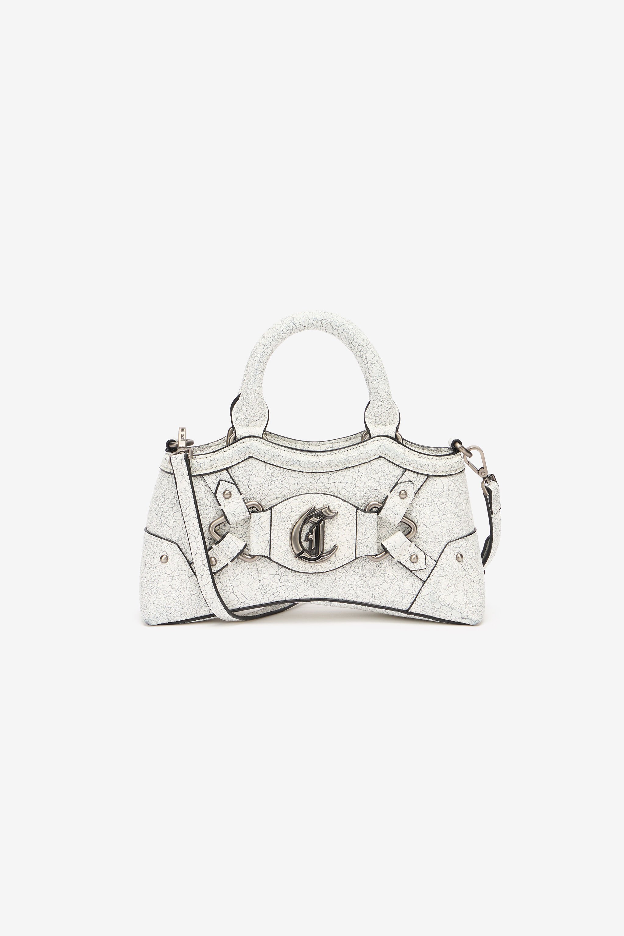 JC Marble-Effect Bag With JC Monogram White UFB109-UF478