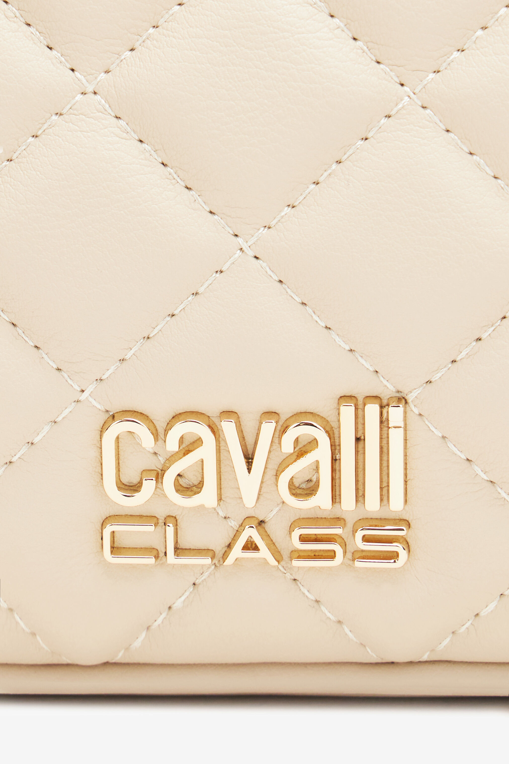 CL Schultertasche Mit Steppnähten Cavalli Class Elfenbein SXB01I-AB076
