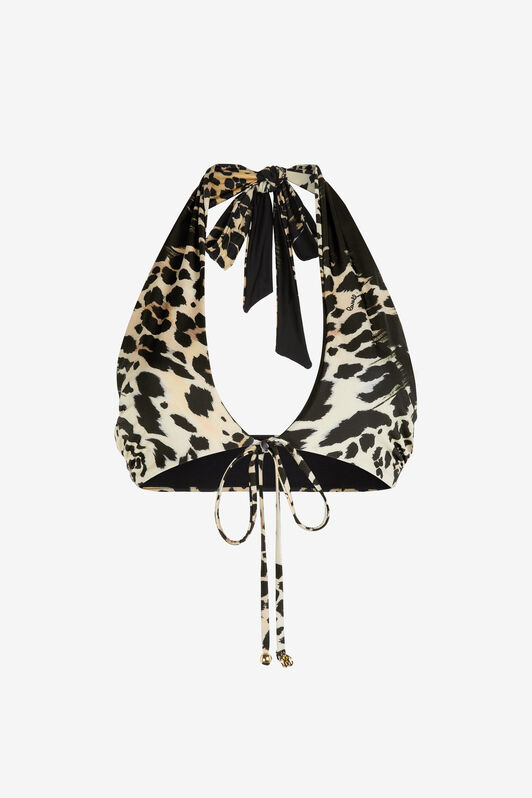 UG Queen Of Sicily-Print Bikini Top UG Queen Of Sicily-Print Bikini Top NERO/MARRONE/BEIGE NYW03C-HVB78