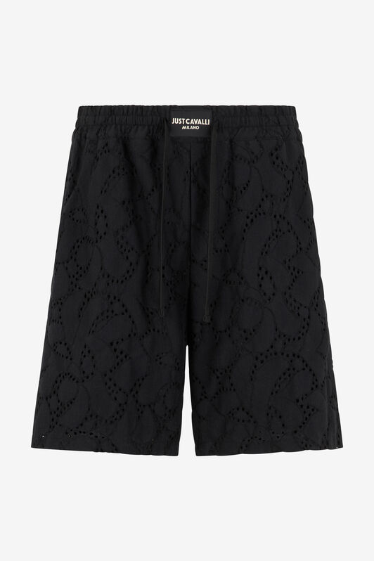 JC Black Trousers Bermuda BLACK WFT021-WF048