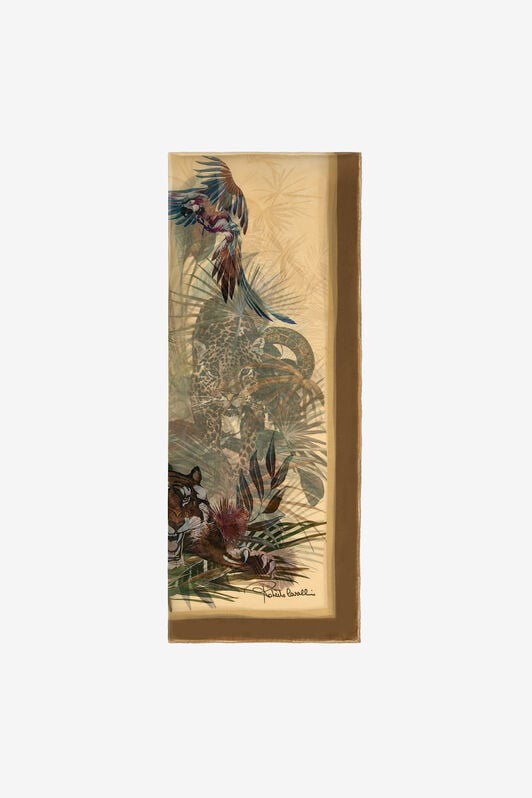 RC Roberto Cavalli Stole with JUNGLE print RC Roberto Cavalli Stole with JUNGLE print Light Brown SYI00H-2NL57