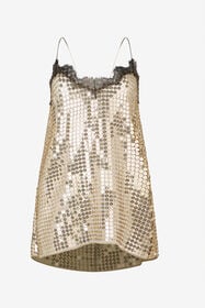 ${brand} Top Dorato Con Pizzo E Paillettes ${colorDescription} ${masterID}