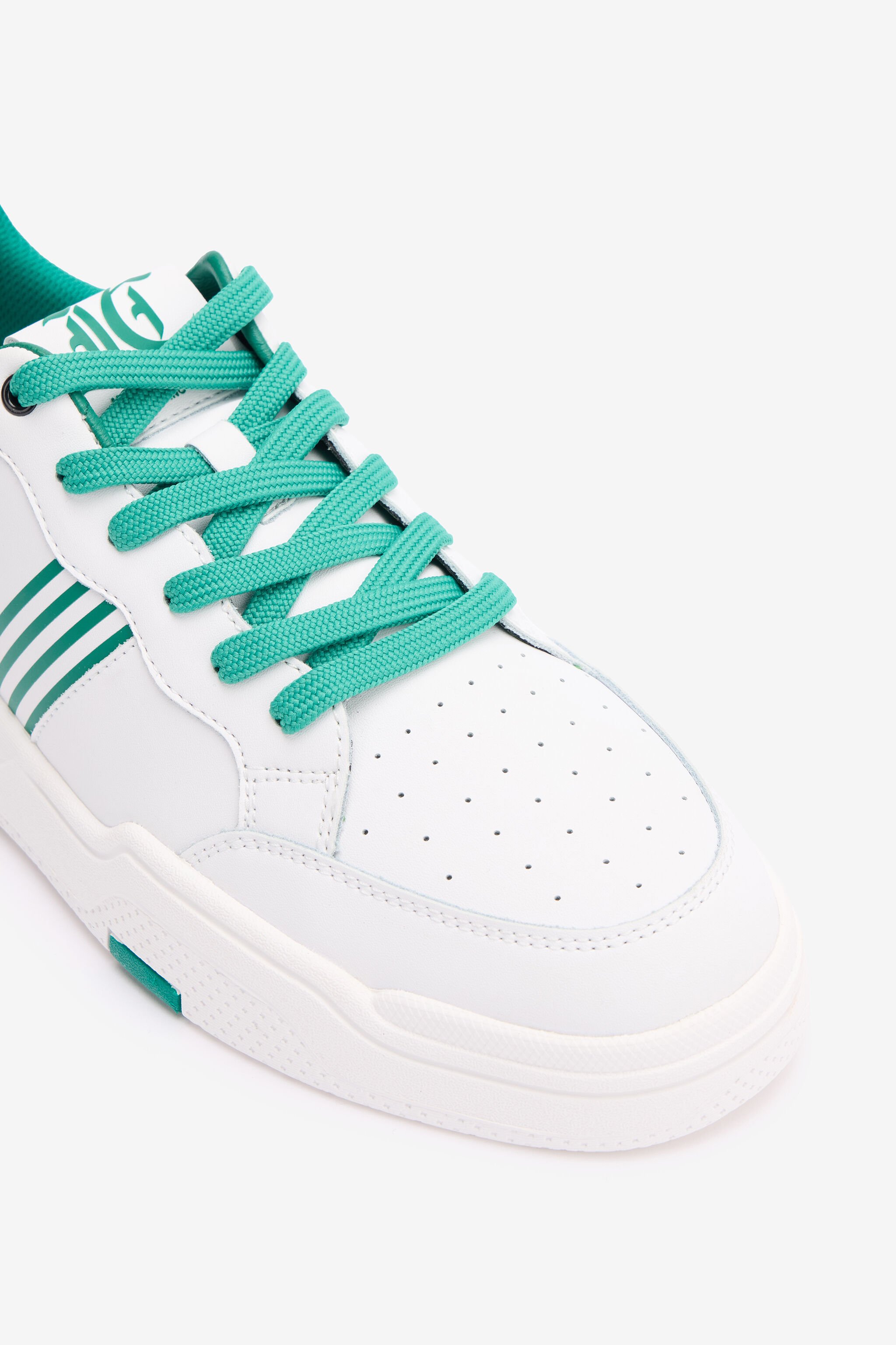 JC Sneakers Avec Détails Ajourés White, Green SFS059-SF305