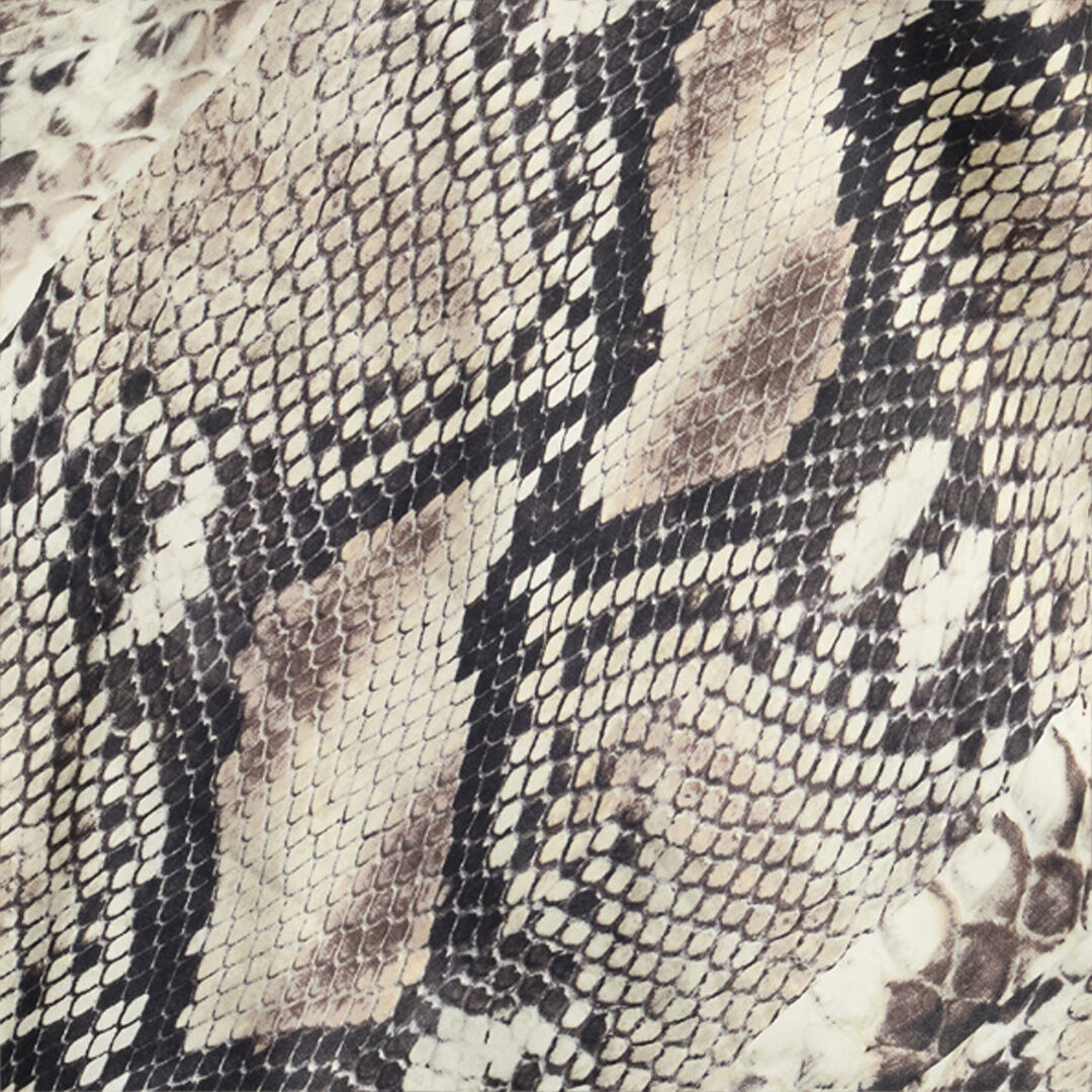 RC Silk Top with Python Print Light Brown VWT604-TYQ75