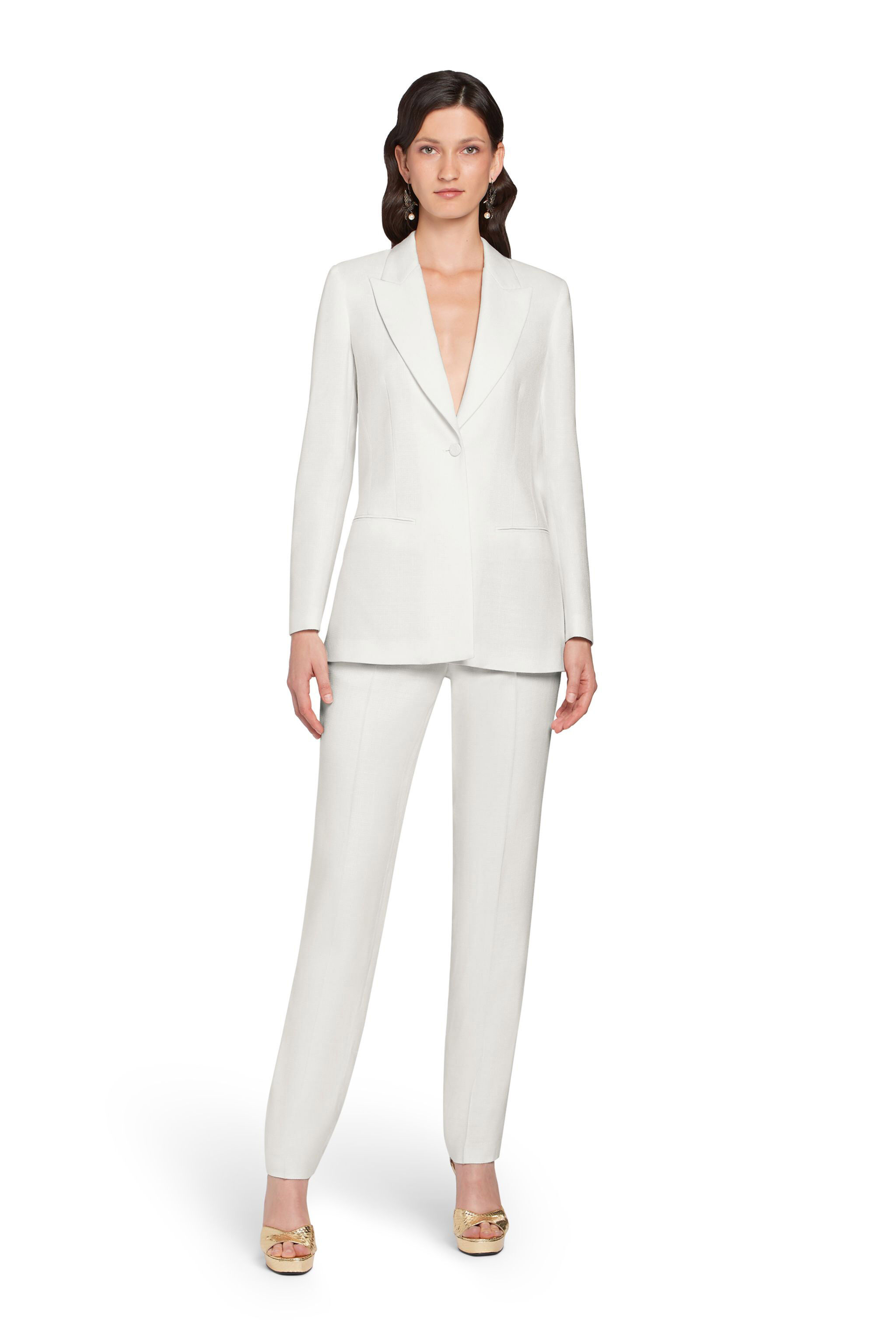 RC White high waisted trousers White HQT214-VI026