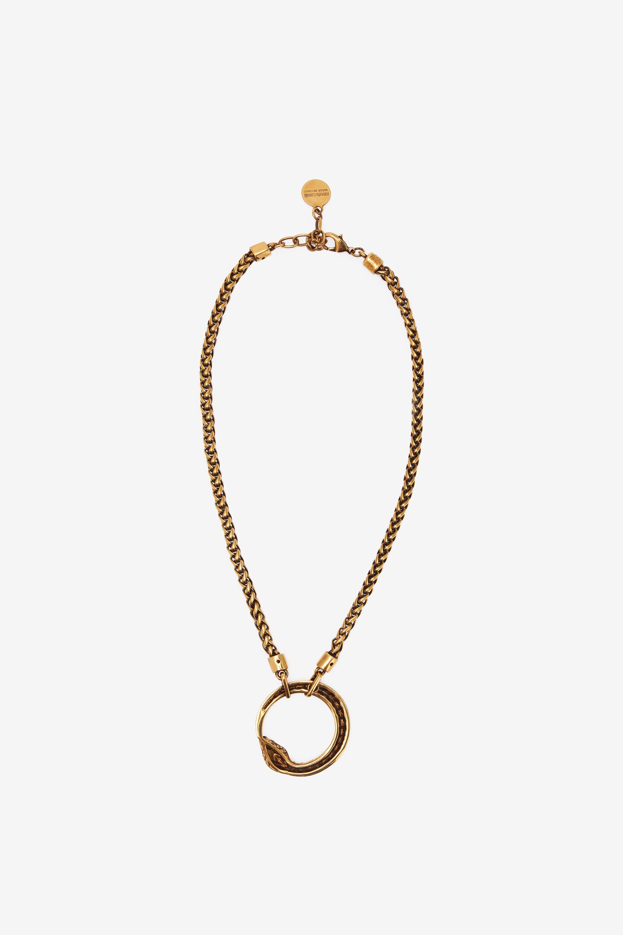 RC Collar Con Colgante Serpiente Oro UKG008-AM001