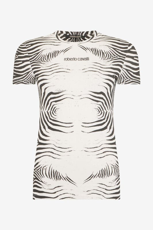 RC Zebra Print T-Shirt WHITE/BLACK ZEBRA SOT60N-JV001