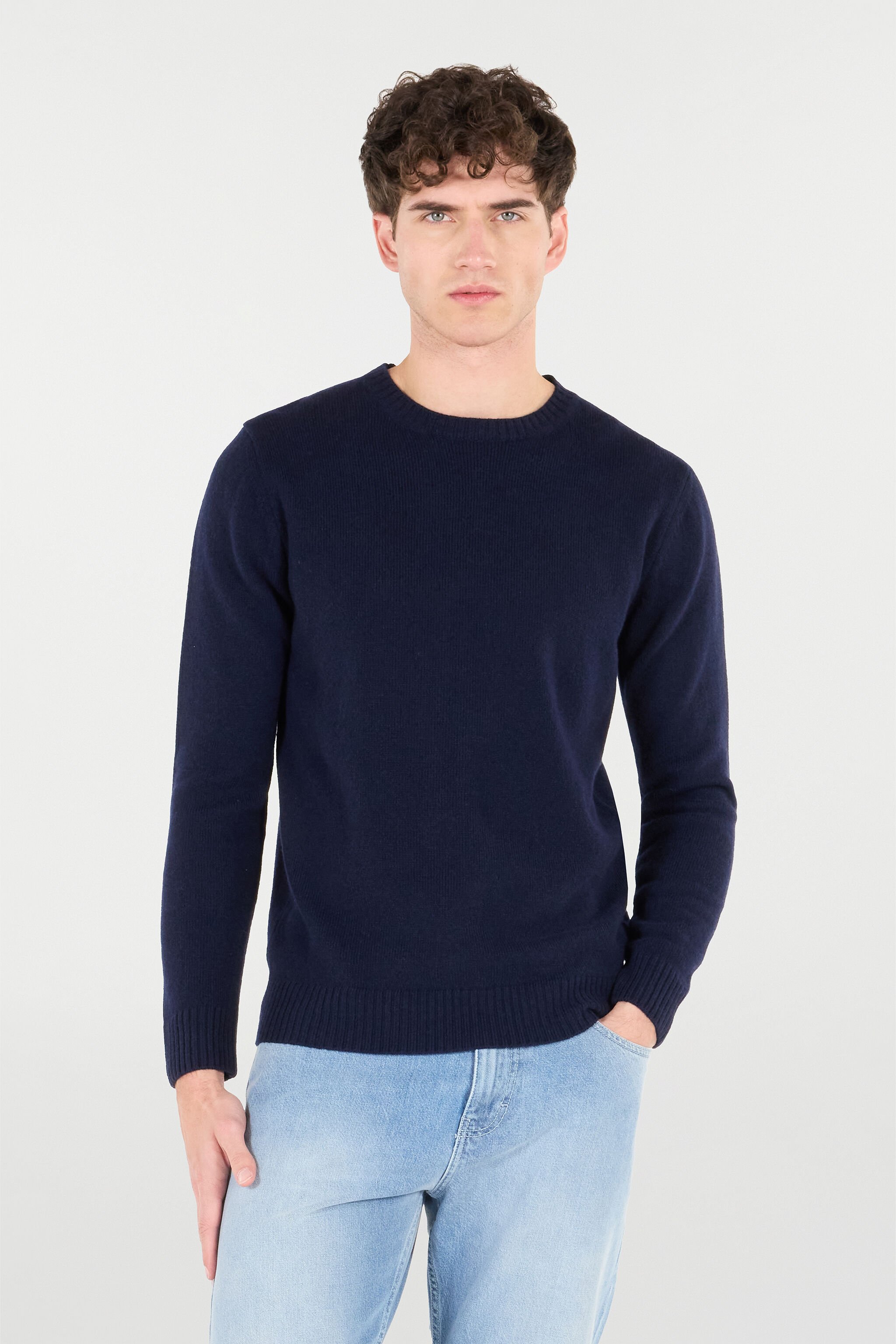 RC Pull Ras-Du-Cou En Laine BLUE POM60G-MQ001