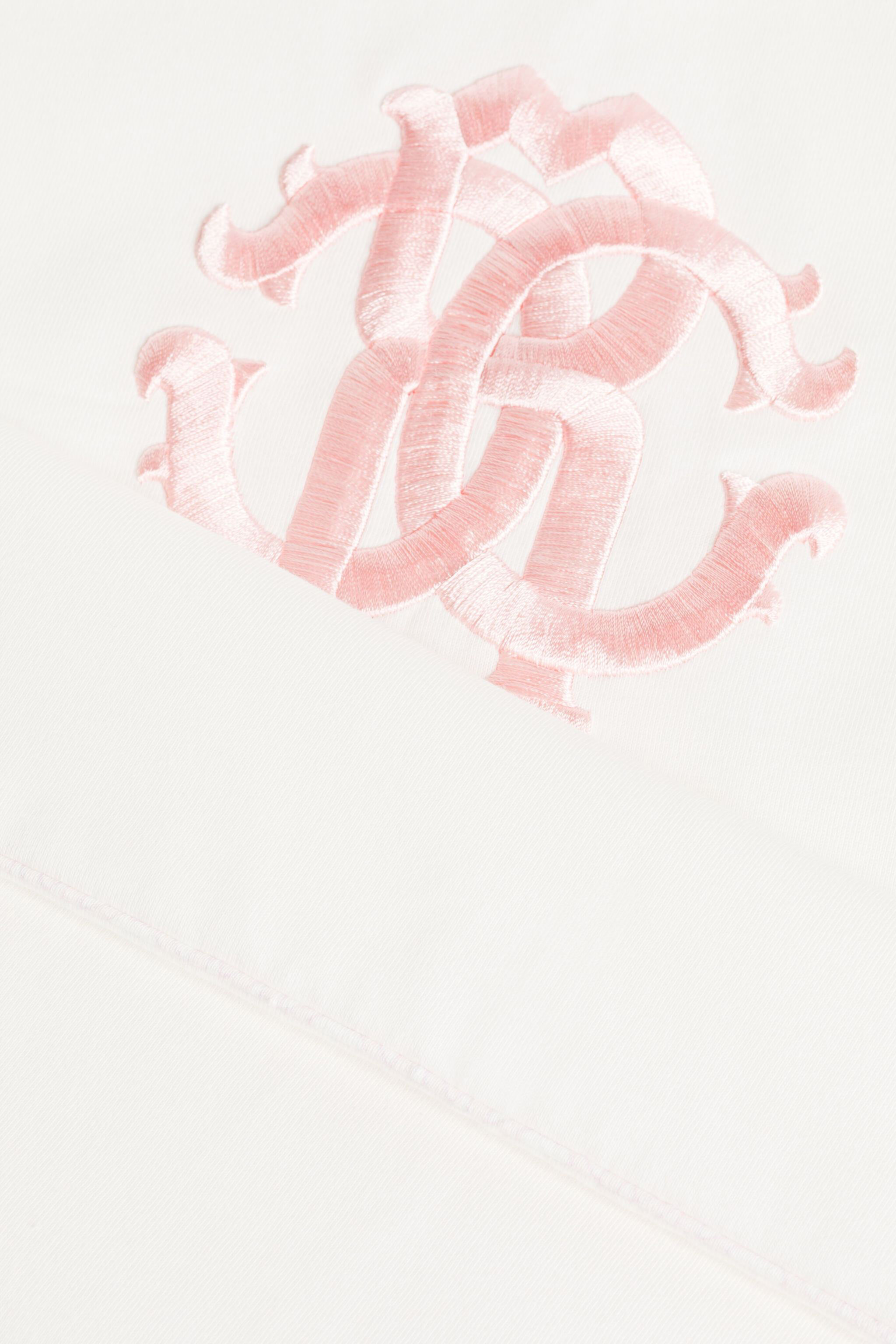 JU RC Monogram-Embroidered Baby Blanket Pink RJT846-JD001
