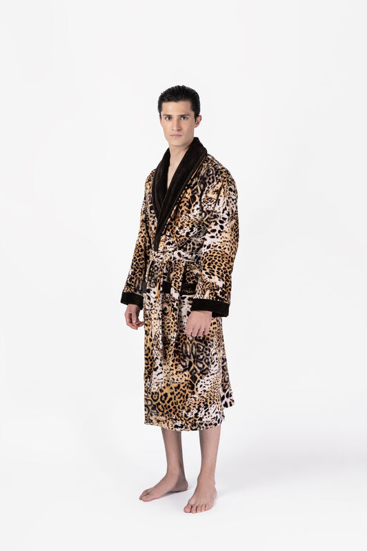 HO Jaguar Skin Print Bath Robe HO Jaguar Skin Print Bath Robe JAGUAR SKIN VALH10-IH019
