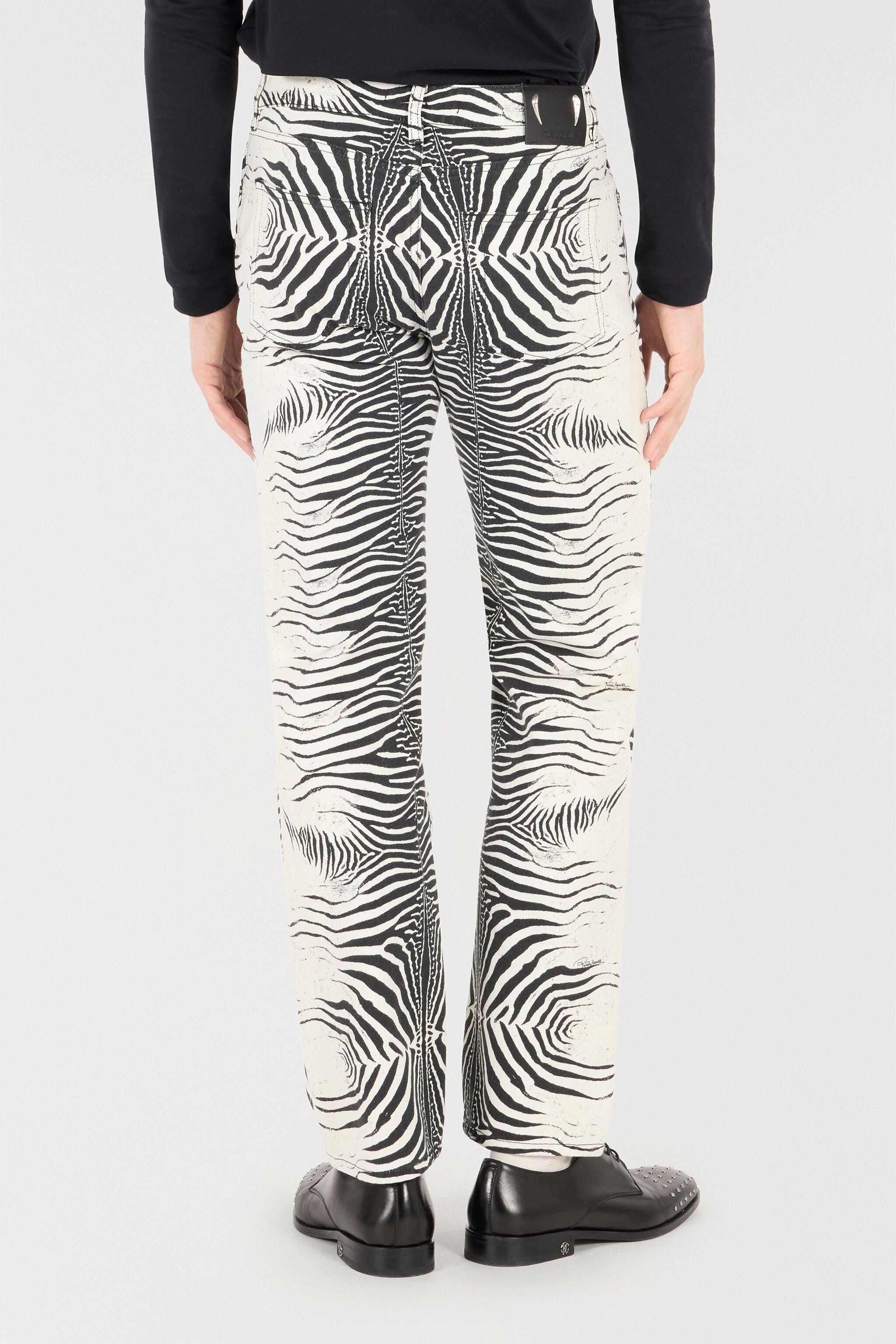 RC Pantalon À Imprimé White Tigresse Noir/Blanc URJ202-4NN49