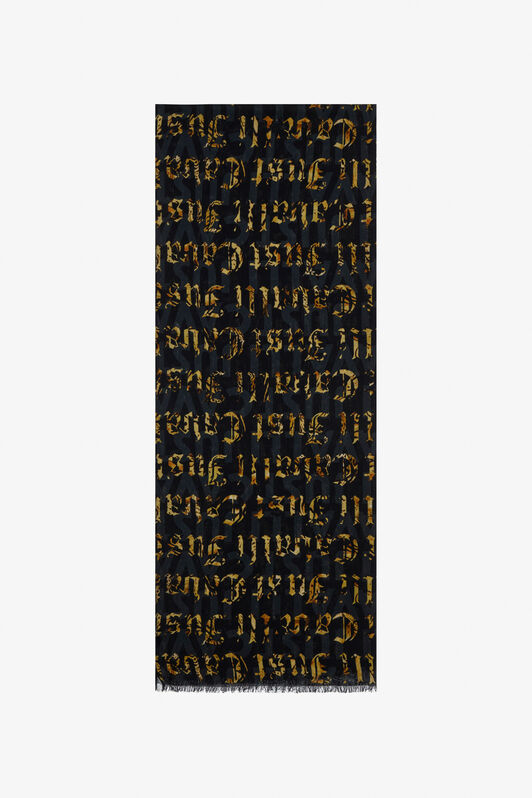 JC Just Cavalli Logo scarf Black TFA033-TF349