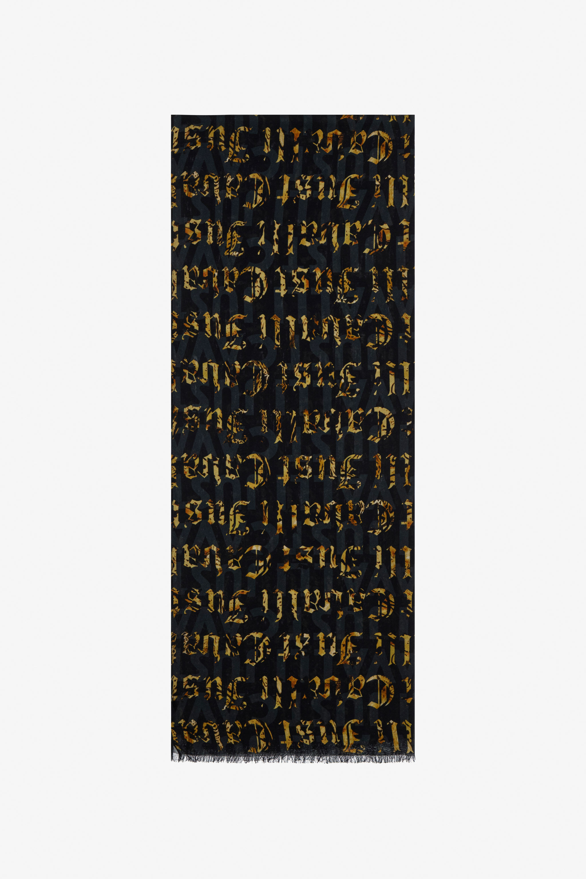 JC Just Cavalli Logo scarf Black TFA033-TF349
