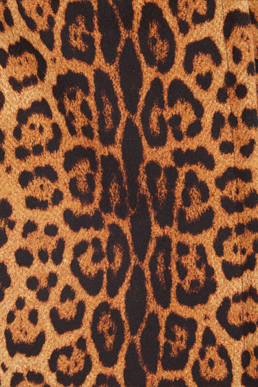 RC Long Trench Coat with Jaguar Skin Print Braun VKT503-HEP73