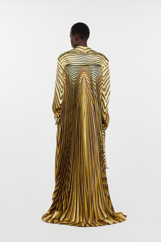 RC Trench In Seta Con Stampa Ray Of Gold SAHARA WWT500-RYS34