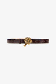 ${brand} Belt with gold buckle ${colorDescription} ${masterID}