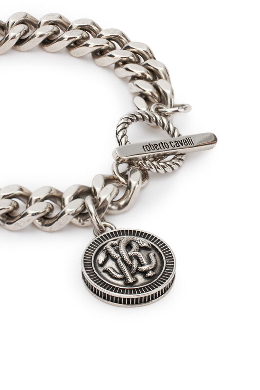 RC Bracciale A Catena Con Monogram Mirror Snake Argento TRG004-AM258