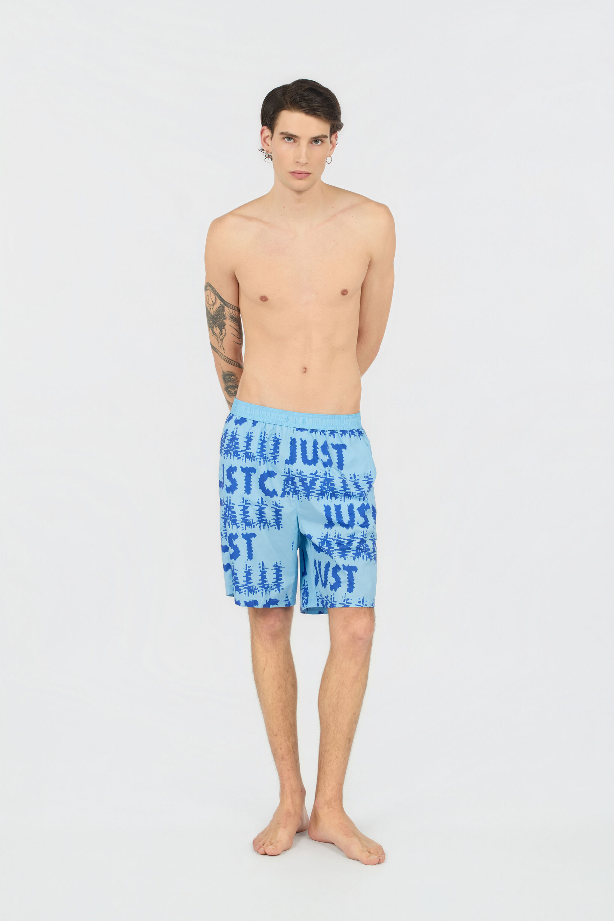 JC Logo JC Print Swimsuit JC Logo JC Print Swimsuit TURCHESE CHIRO WFT136-WF194