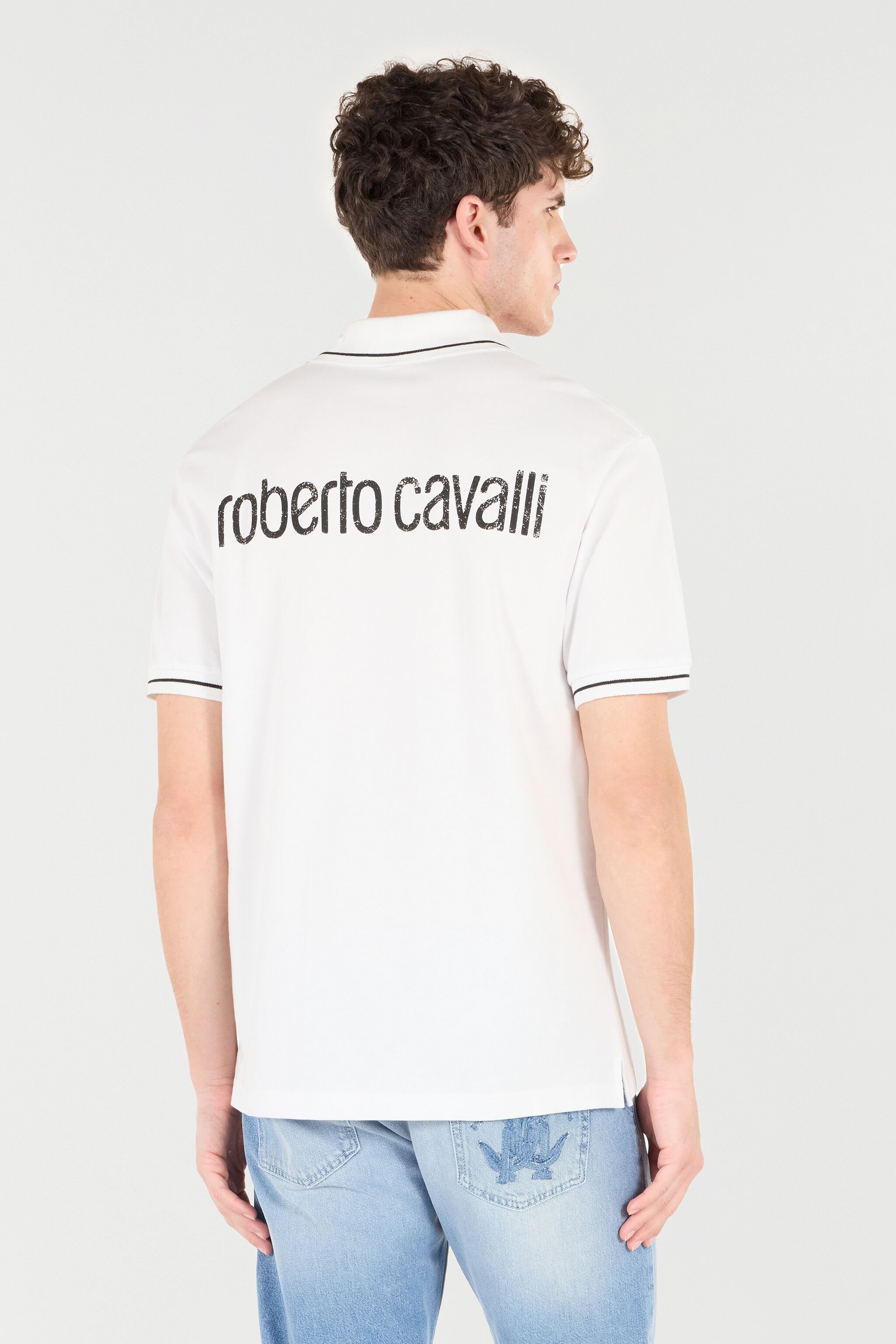 RC Polo With RC Monogram And Logo White POT64B-KB001