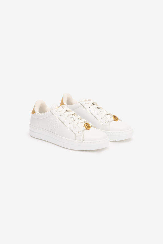 RC Sneakers With Snake Scale Back White UKS033-PZ95A