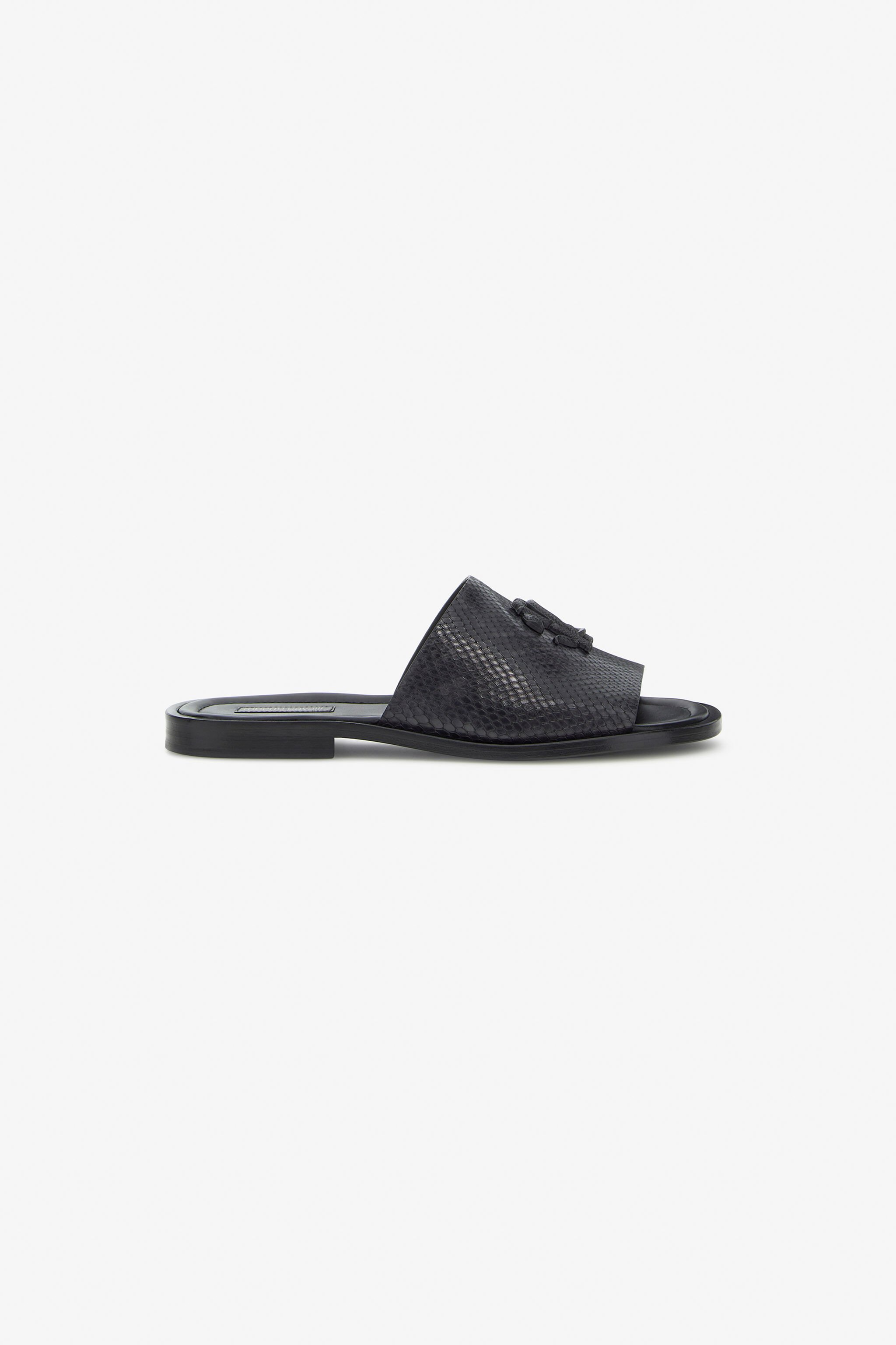 RC Sandals with Monogram RC Black SRS053-PZ181