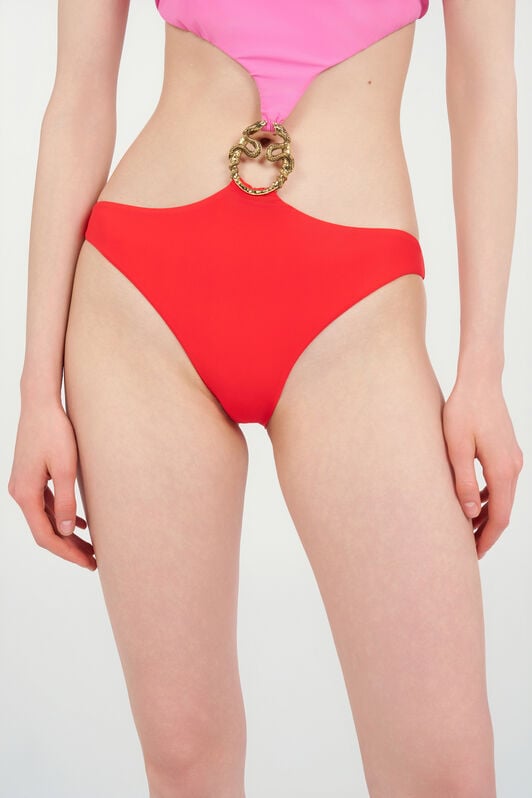 RC Asymmetrical One-Piece Swimsuit with Jewel Detail PINK/RED WQW004-LL030