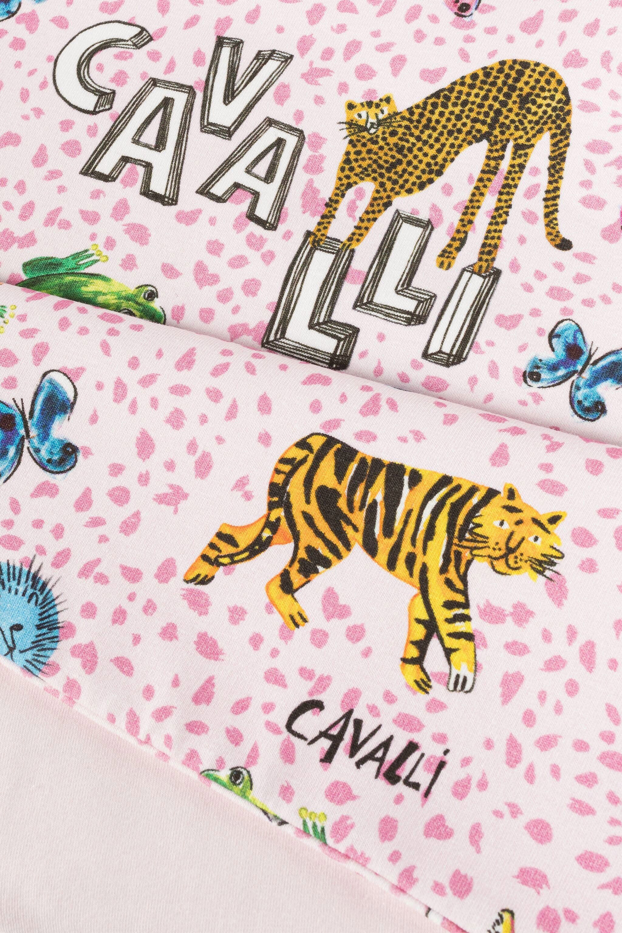 JU Manta para bebé con logotipo y estampado Wildlife Rosa PJT869-JFF07