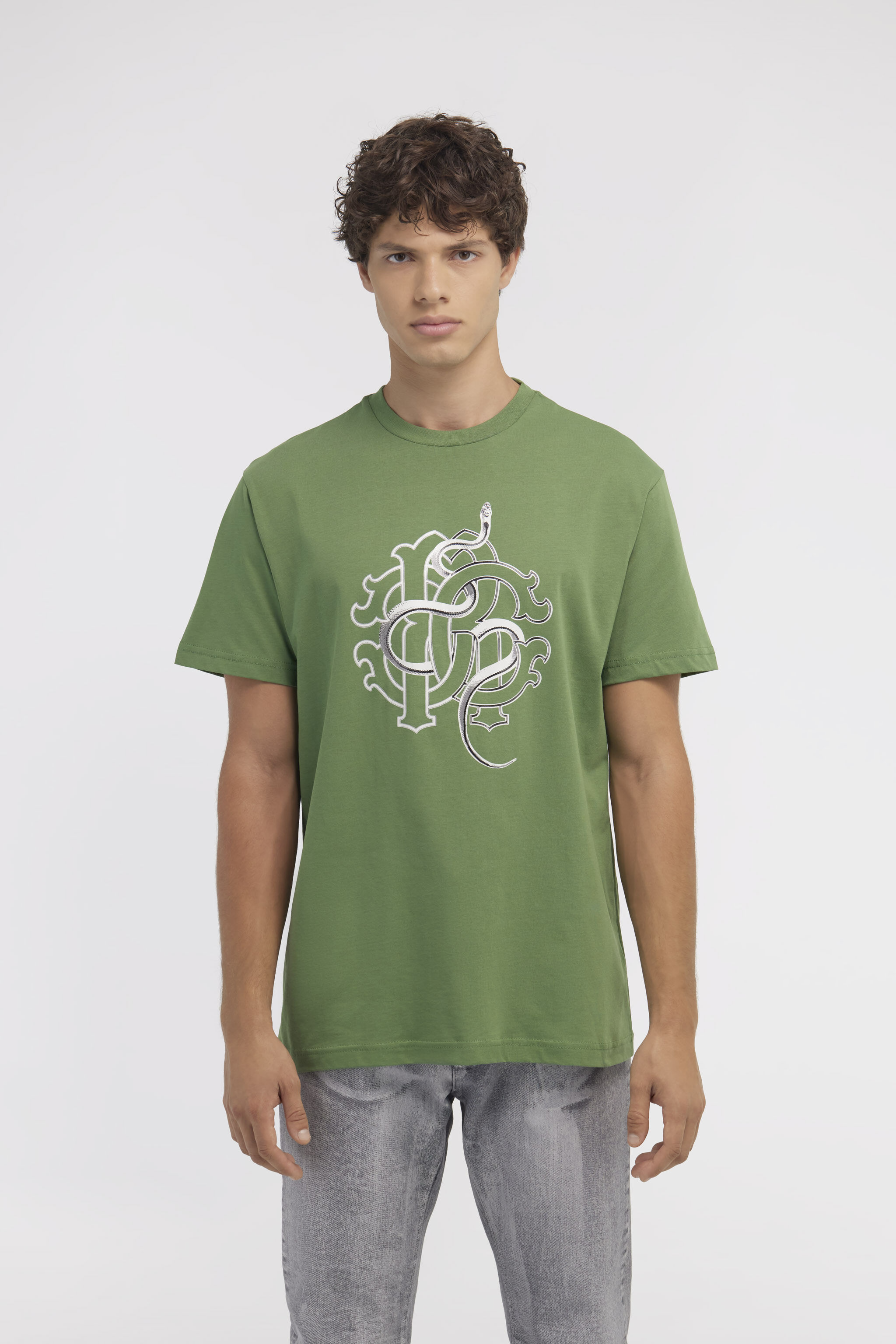 RC T-shirt with Snake print Green NOT60T-JD060
