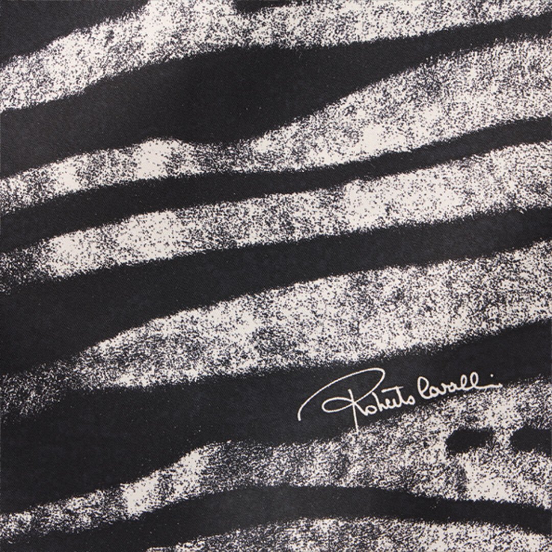 RC Foulard In Seta Stampa Zebra Nero/Bianco UALR04-IR104