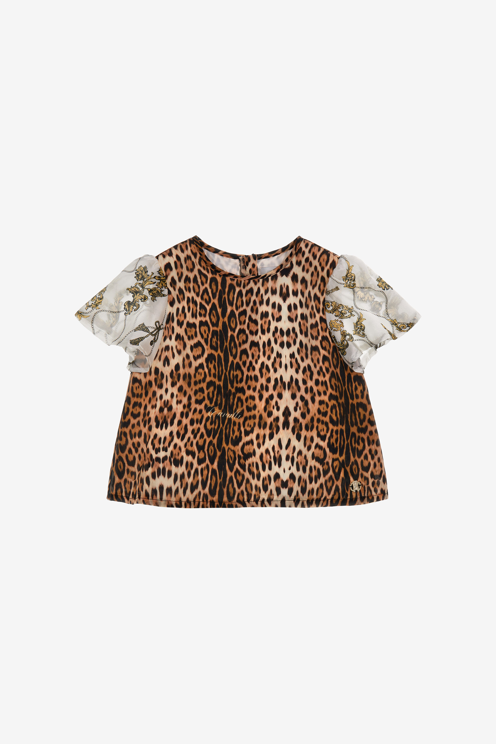 JU Jaguar Skin printed t-shirt Light brown SJT628-2NF65