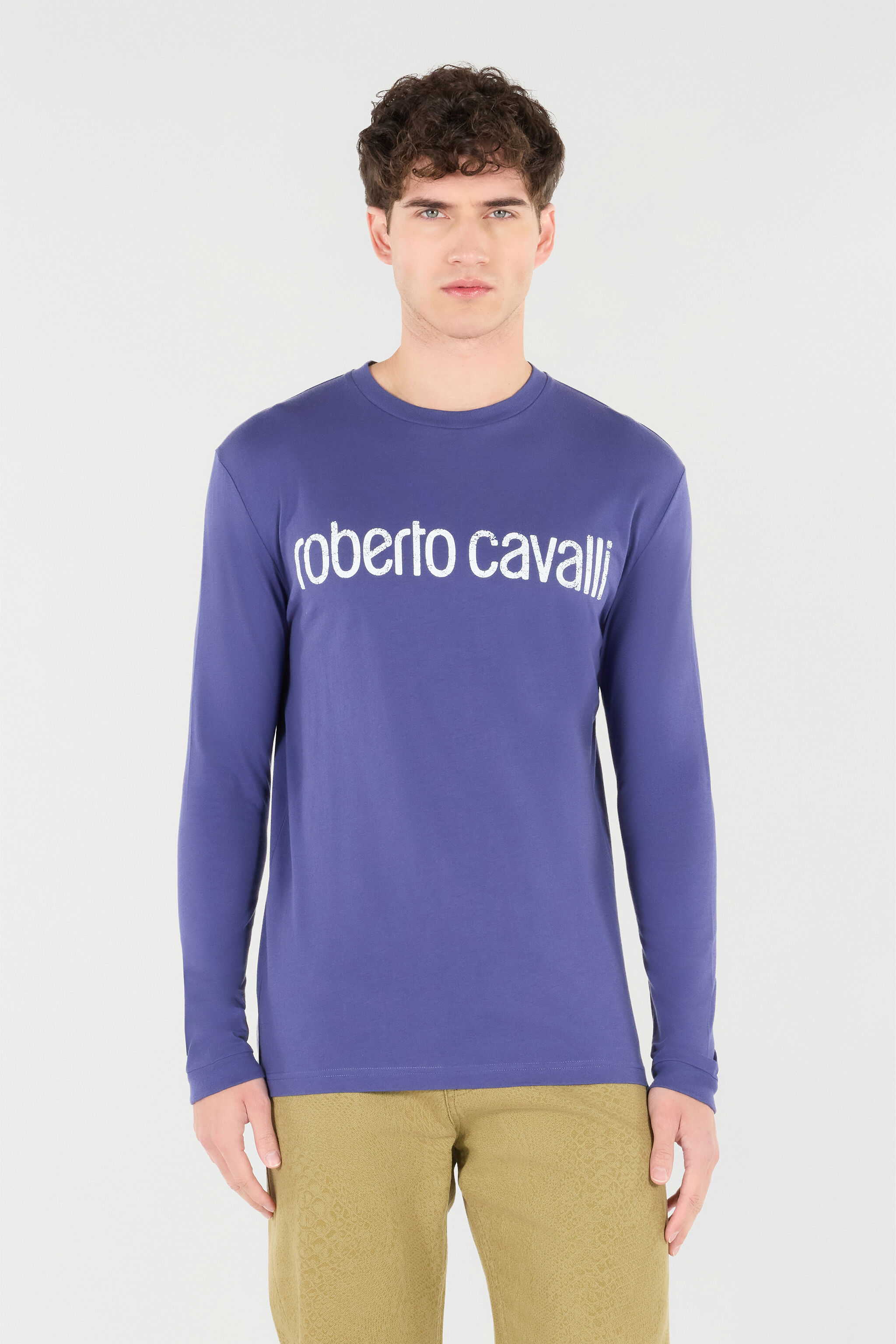 RC Long-Sleeved T-Shirt With Logo Navy POT61B-JD060