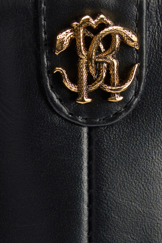 RC Bottes En Cuir Avec Monogramme Mirror Snake RC Bottes En Cuir Avec Monogramme Mirror Snake Noir TKS011-PZ590