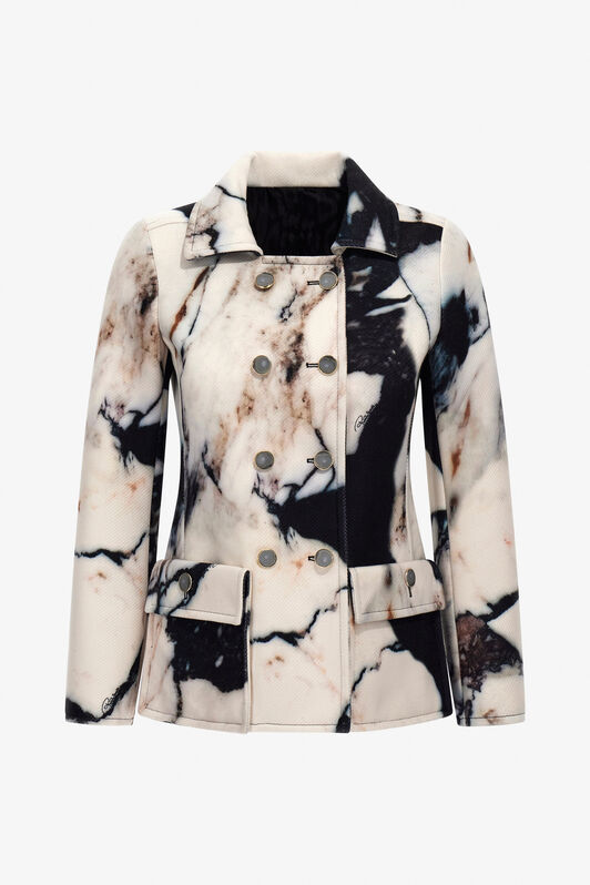 RC Marble Print Jacket Black/White TWT407-9MN18