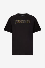 ${brand} Black T-Shirt With Gold Logo ${colorDescription} ${masterID}