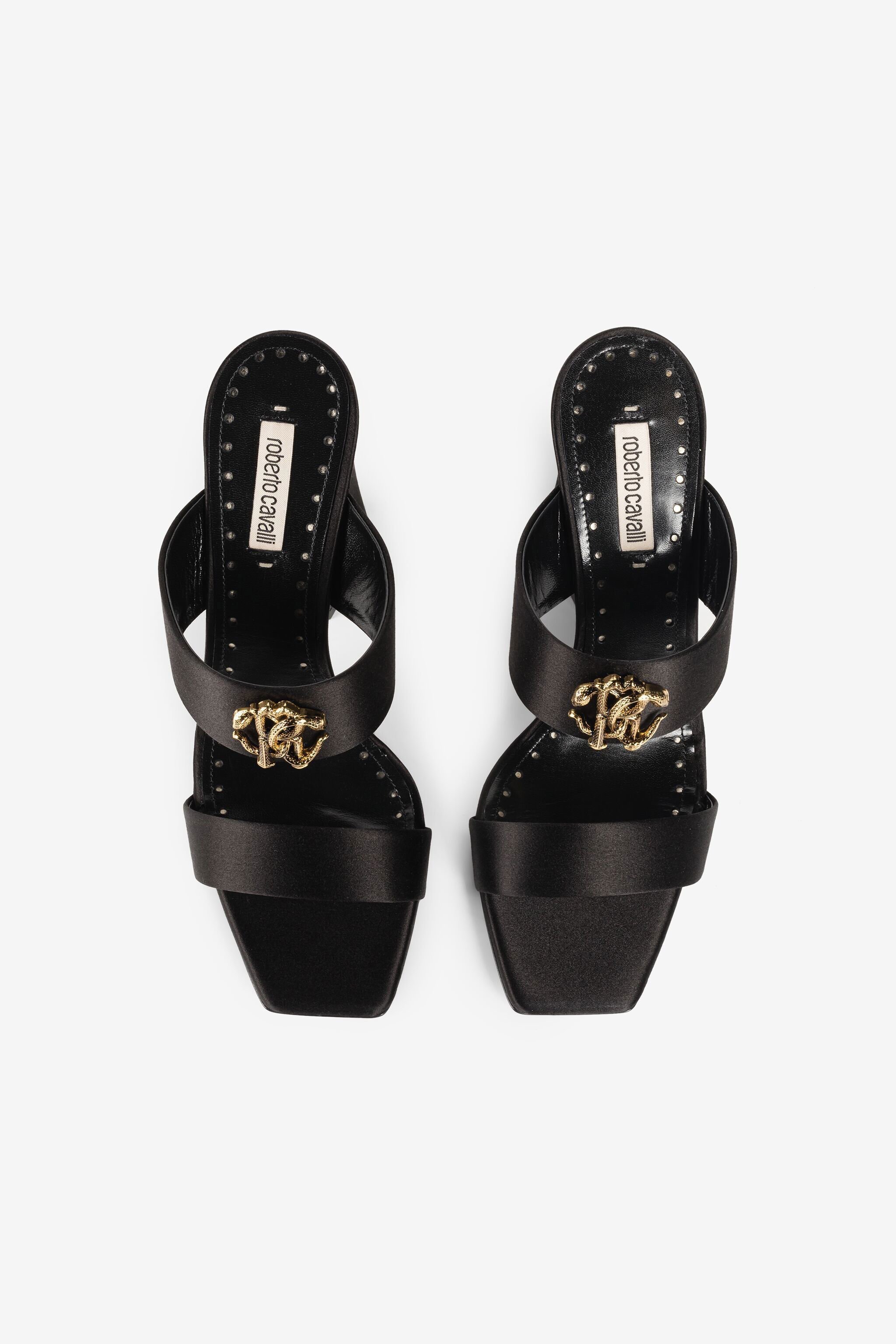 RC 120mm logo-plaque slip-on sandals Black QKS700-SE126
