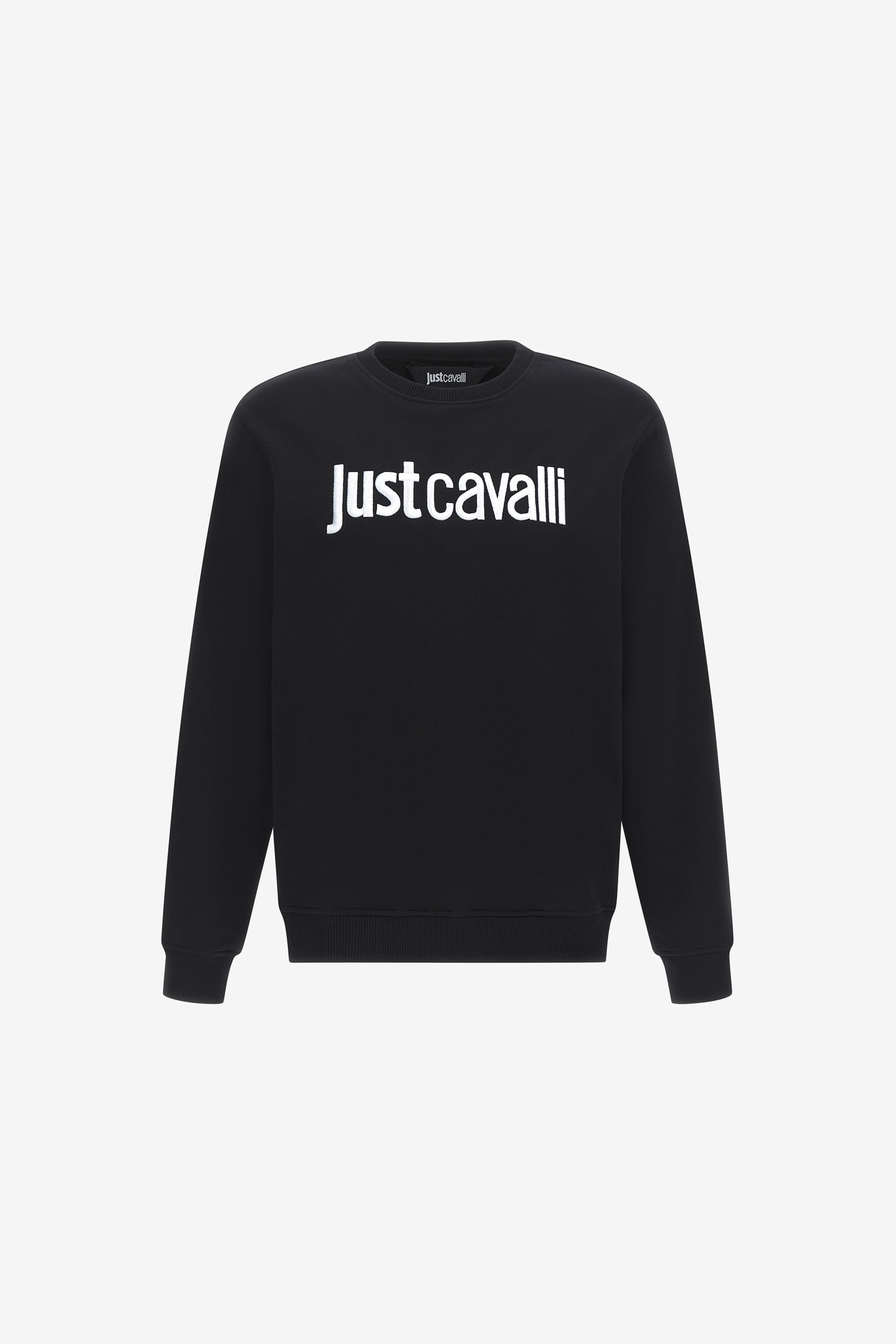JC Just Cavalli Logo Sweatshirt Schwarz RRT971-RR233